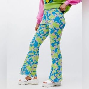 Another Girl High Rise Multicolor Flared Pants